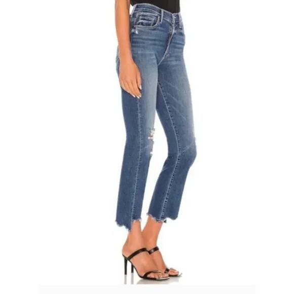Mother Denim The Insider Crop Step Chew- Dancing On Coals size 27 - Picture 2 of 13